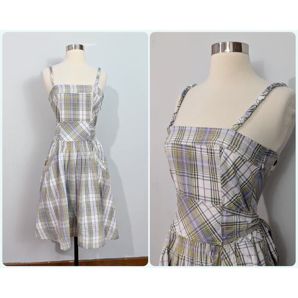 Free People Plaid Sundress - Picture 1 of 7